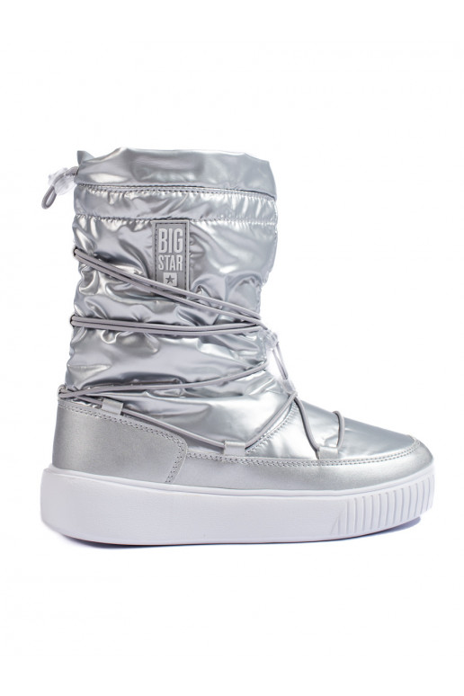 Dámské stříbrné zateplené sněhule BIG STAR KK274195