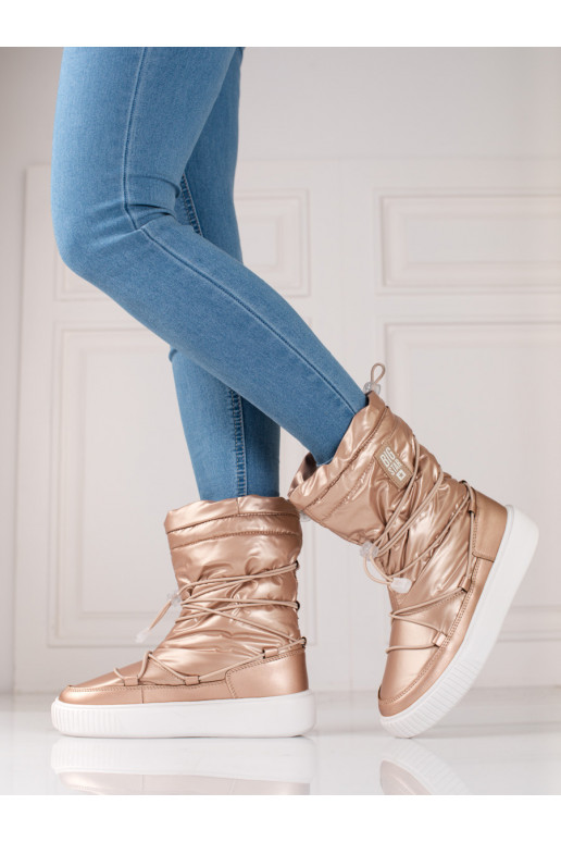 Dámské zlaté zateplené sněhule Big Star KK274194