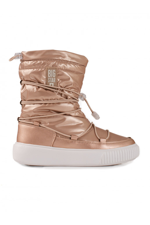 Dámské zlaté zateplené sněhule Big Star KK274194