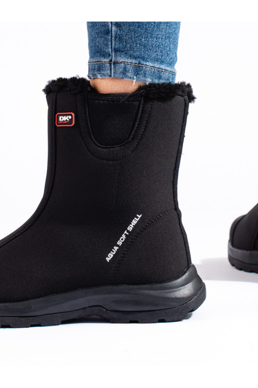 Vysoké dámské trekové boty DK zateplené kožíškem