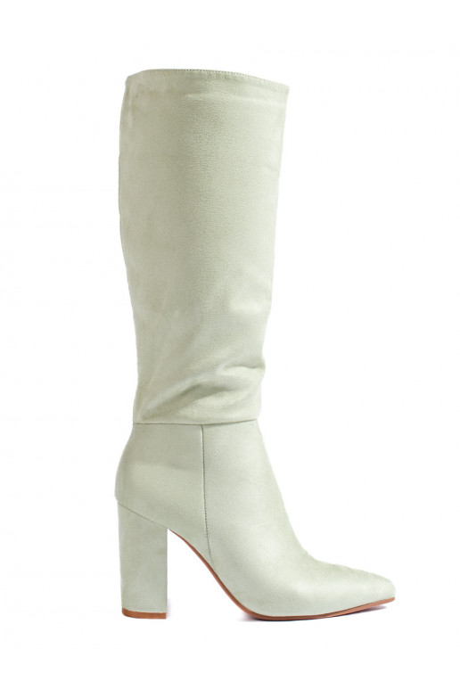 Dámské kozačky z ekologického semiše