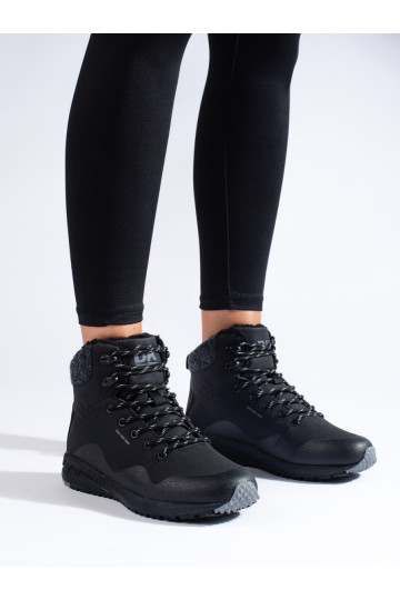 Černé vysoké trekové boty dámské Shelovet se zateplením