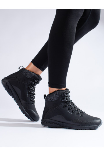 Černé vysoké trekové boty dámské Shelovet se zateplením 2