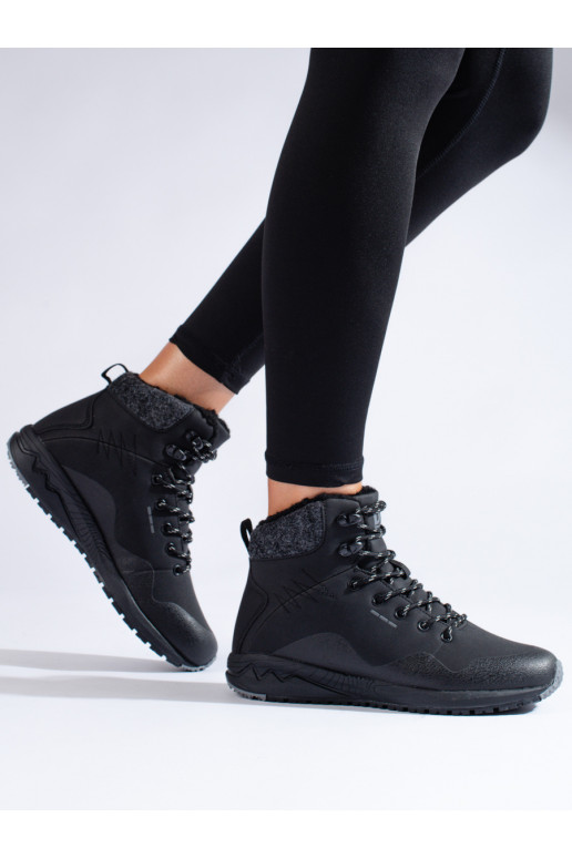 Černé vysoké trekové boty dámské Shelovet se zateplením