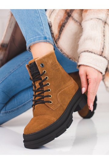 Kožené dámské boty BIG STAR KK274524