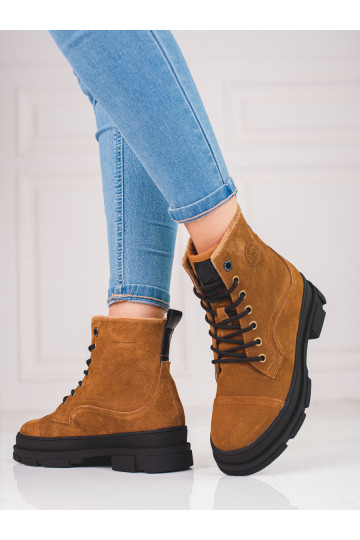 Kožené dámské boty BIG STAR KK274524 2