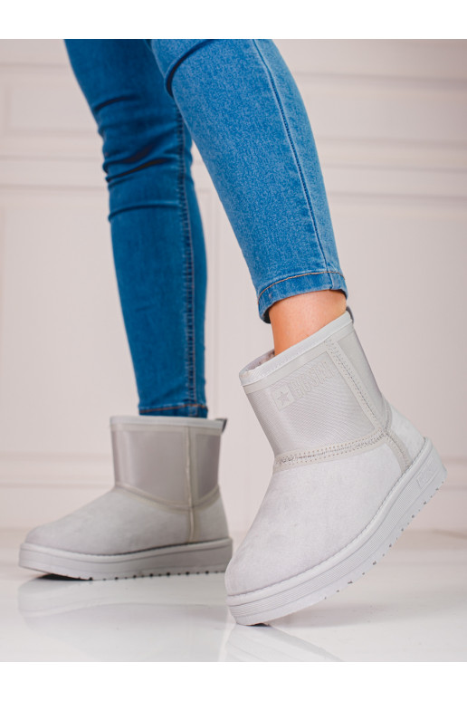 Šedé dámské krátké sněhule Big Star KK274613