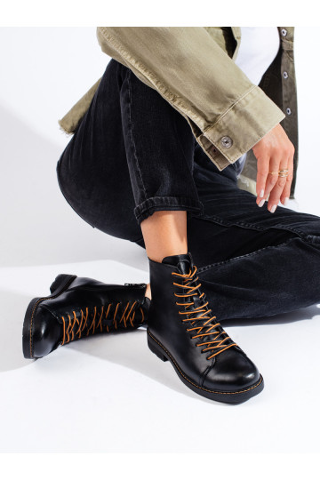 Vázané černé workery dámské Vinceza