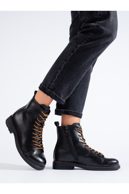 Vázané černé workery dámské Vinceza