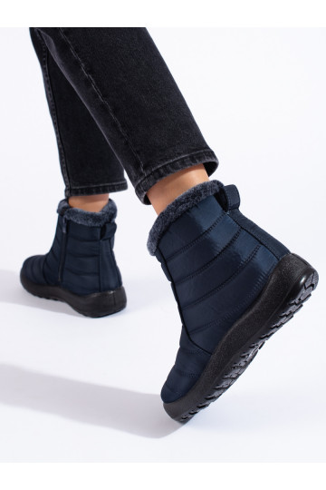 Tmavě modré sněhule dámské ke kotníkům Potocki 2