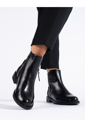 Černé elegantní dámské kotníkové boty Potocki 2