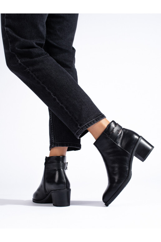 Klasické kotníkové boty na podpatku Daszyński