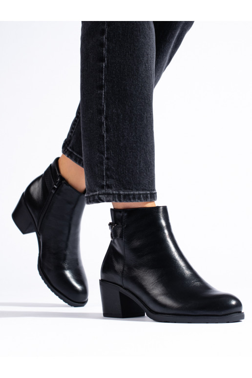 Klasické kotníkové boty na podpatku Daszyński