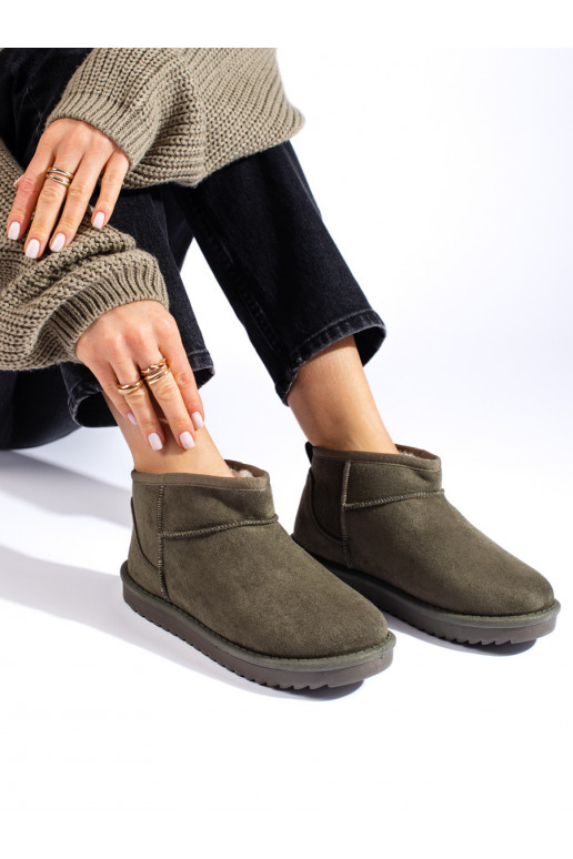 Tmavě zelené dámské sněhule