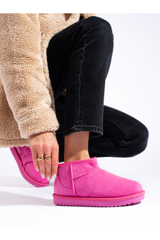 Růžové dámské sněhule