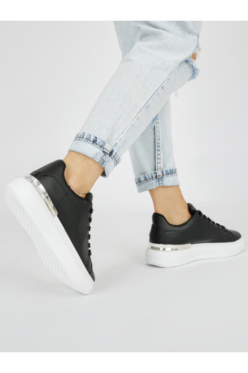 Černé tenisky dámské na platformě 2