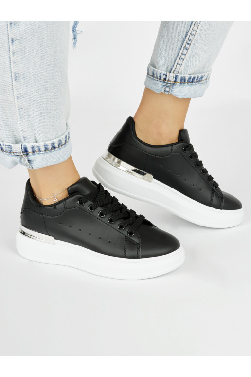 Černé tenisky dámské na platformě