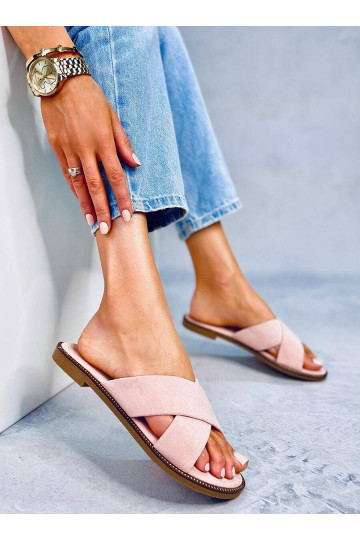 Šlepetės rožinės spalvos