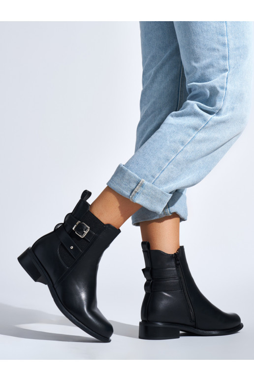 Černé dámské kotníkové boty