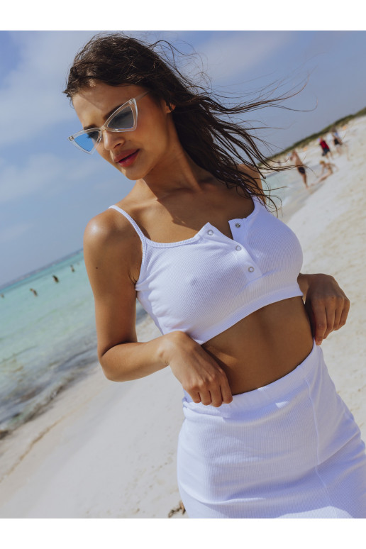 Bílá dvoudílná souprava RUE PARIS