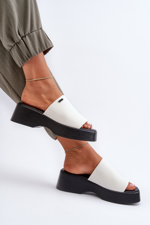 Moteriškos šlepetės Big Star baltos...