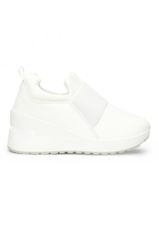 Bílé sneakersy dámské na klínku