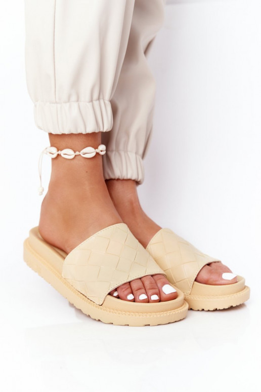 Šlepetės Big Star geltonos spalvos