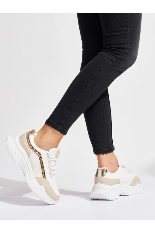 Krémové dámské sneakersy