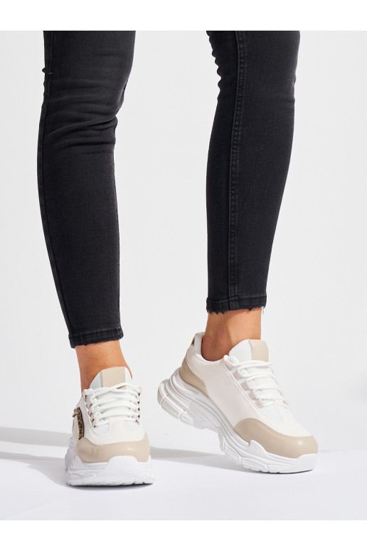 Krémové dámské sneakersy