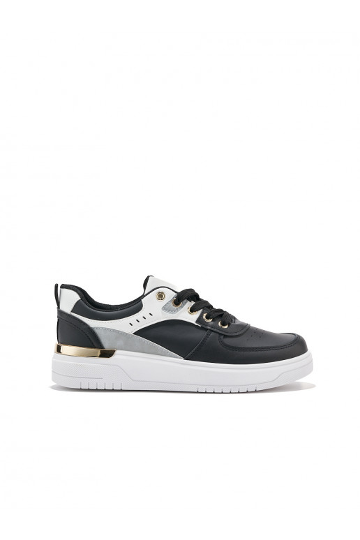 Černé boty sportovní na platformě