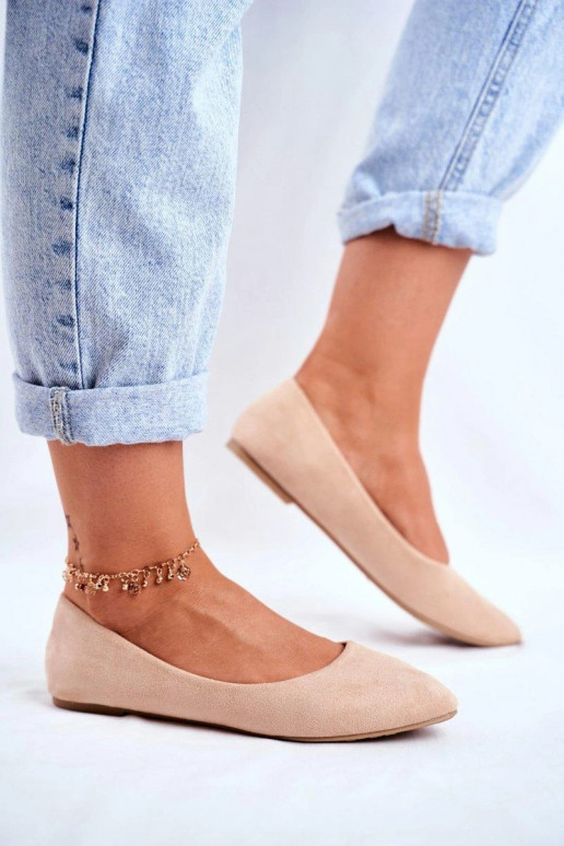 Zomšiniai batai smėlio spalvos