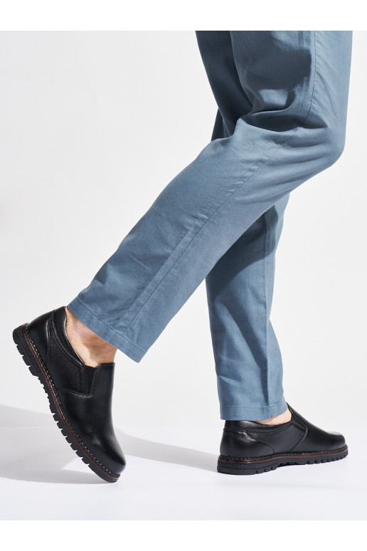 Pánské černé polobotky nazouvací