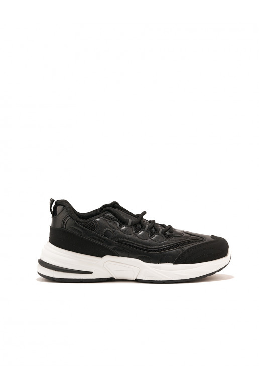 Černé dámské sportovní boty na hrubé podrážce