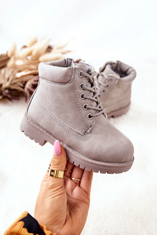 Vaikiški suvarstomi aulinukai pilkos...