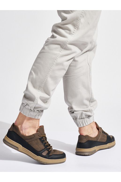 Černo-hnědé pánské boty sportovní