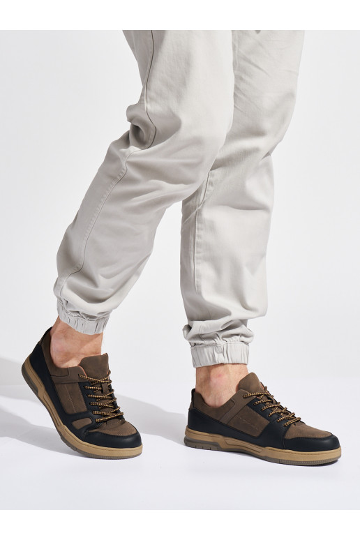 Černo-hnědé pánské boty sportovní