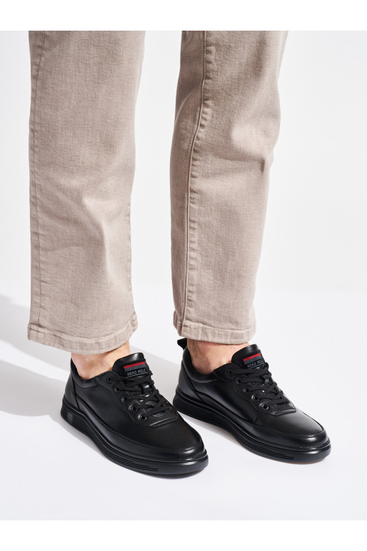 Černé pánské sportovní boty na šněrování