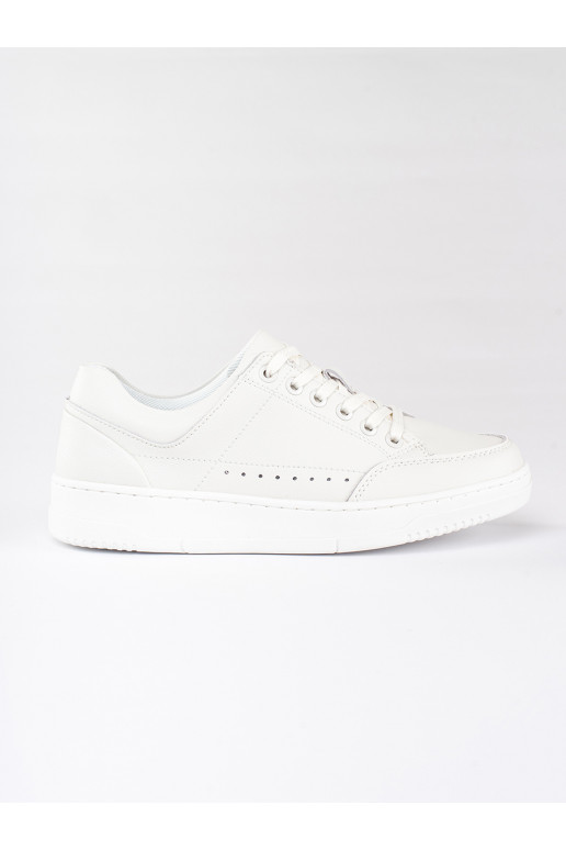 Bílé dámské tenisky na vysoké platformě