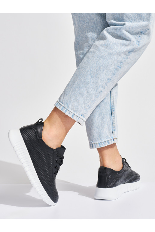 Dírkované černé polobotky Sergio Leone