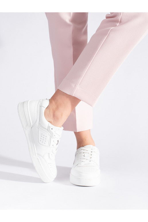 Bílé sneakersy na platformě