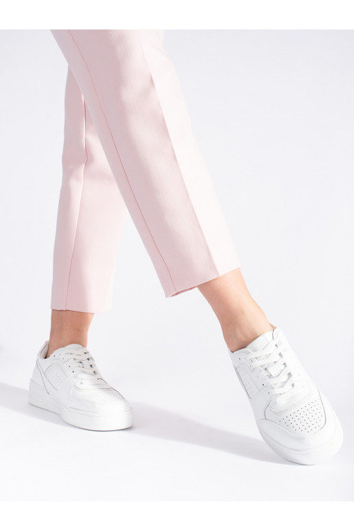 Bílé sneakersy na platformě