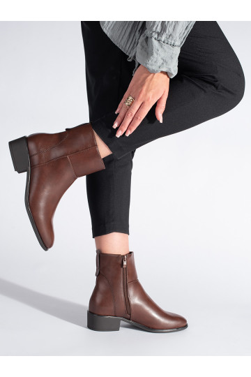 Kožené hnědé boty nad kotník Sergio Leone 2