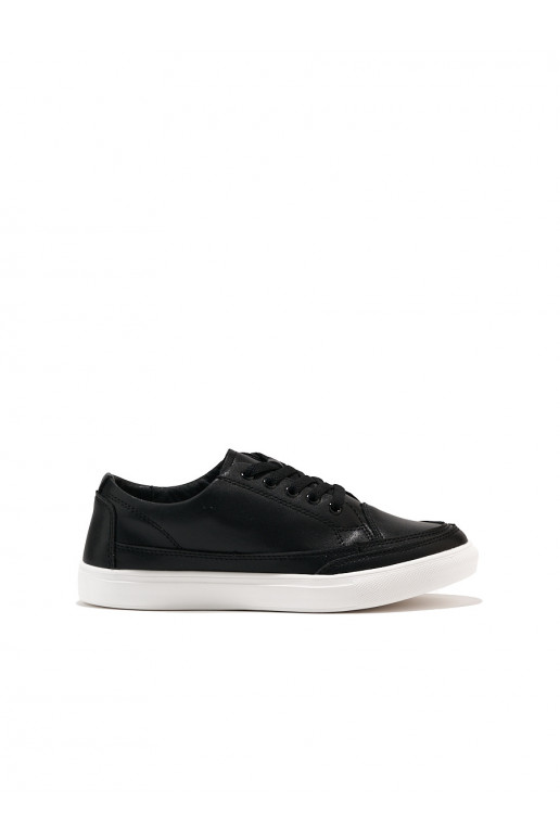 Černé kožené dámské tenisky Sergio Leone