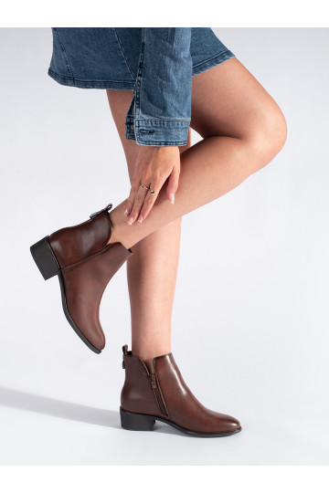 Hnědé nízké kotníkové dámské boty Sergio Leone