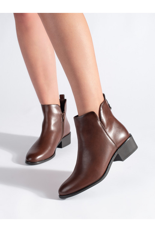 Hnědé nízké kotníkové dámské boty Sergio Leone