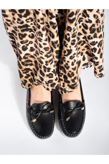 Černé mokasíny na platformě 2