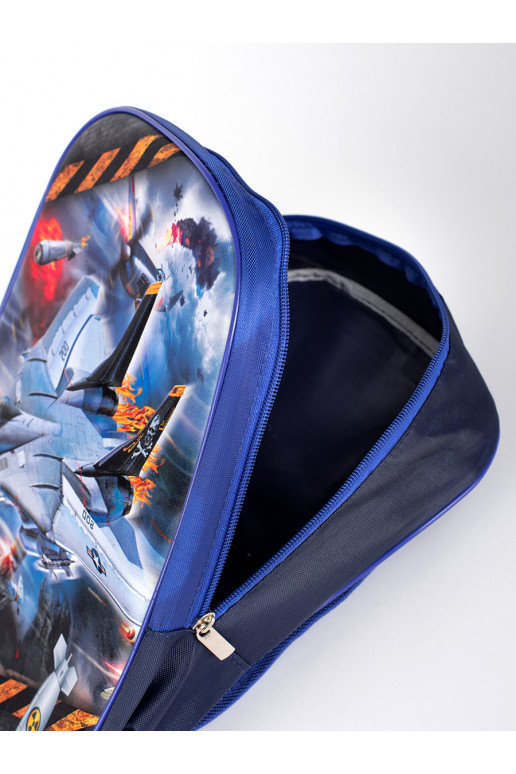 Modrý batoh pro kluka s vesmírnou lodí