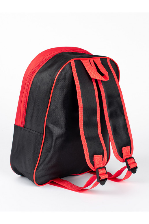 Černo-červený batoh pro kluka s vesmírnou lodí