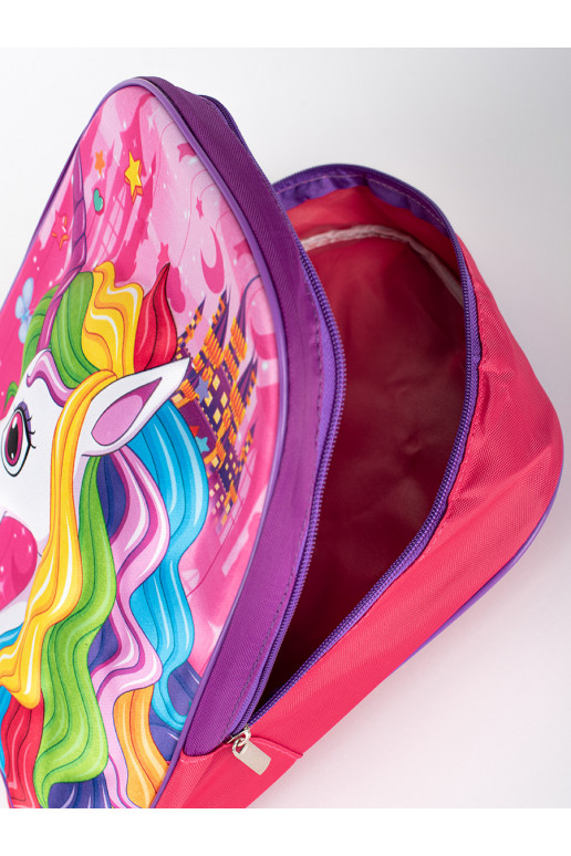 Růžovo-fialový batoh pro dívku s jednorožcem
