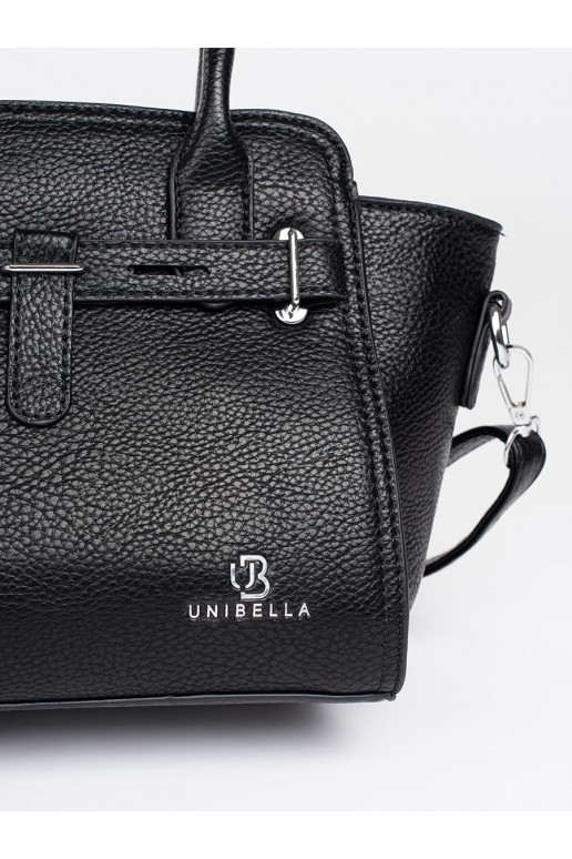 Černá dámská kabelka se stříbrnými prvky